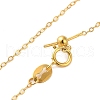 925 Sterling Silver Cable Chain Adjustable Slider Necklaces for Women NJEW-U030-01G-01-5