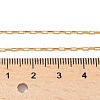 Brass Paperclip Chain Necklaces for Women Men NJEW-Z068-07G-5