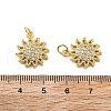 Brass Micro Pave Cubic Zirconia Pendants KK-C092-23A-G-3