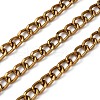 Oxidation Aluminum Cuban Link Chains CHA-S002-03G-1