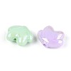 UV Plating Opaque Acrylic Beads OACR-T028-49-2