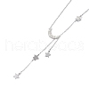 304 Stainless Steel with Polymer Clay Rhinestone Necklaces NJEW-G081-09P-1