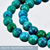 Olycraft 3 Strands Natural Chrysocolla Beads Strands G-OC0002-43-3