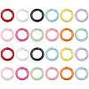   24Pcs 12 Colors Zinc Alloy Spring Gate Rings FIND-PH0017-35-1