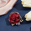 Rose Flower Cloth Brooches JEWB-WH0023-65G-3