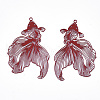 Spray Painted 430 Stainless Steel Filigree Pendants STAS-N103-215-2