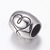 304 Stainless Steel European Beads STAS-P173-061AS-2