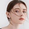Beebeecraft Brass Ear Stud Findings KK-BBC0015-27-5