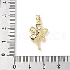 Brass Micro Pave Cubic Zirconia Pendants KK-K403-03B-01-3