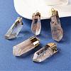 Natural Quartz Crystal Pointed Pendants G-M006-M02-2