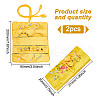 GOMAKERER 2Pcs Retro Rectangle Silk Zipper Roll Pouches ABAG-GO0001-02B-2