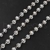 Glass Rondelle Beaded Chains CHS-B004-02P-1