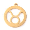 304 Stainless Steel Pendants STAS-O142-70G-B-2