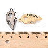 Spray Painted Alloy Split Pendants PALLOY-V006-08-3
