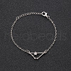 12 Constellations Alloy Rhinestone Link Bracelets WG43B2B-24-1