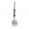 Alloy Tree of Life Pendant Decorations HJEW-JM02062-01-1