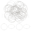 Unicraftale 100Pcs 304 Stainless Steel Surgical Stainless Steel Wine Glass Charms Rings STAS-UN0056-04-1