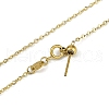Ion Plating(IP) 304 Stainless Steel Cable Chains Necklaces NJEW-H042-06G-2