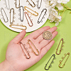 30Pcs 6 Colors Iron Safety Pins IFIN-CJ0001-56-4