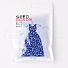 6/0 Opaque Colors Lustered Round Glass Seed Beads X-SEED-A012-4mm-128-2