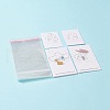 20Pcs Cardboard Jewelry Display Cards CDIS-FS0001-02-2