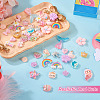 46Pcs 23 Styles Opaque & Transparent Resin Pendants RESI-TA0001-57-5