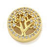Rack Plating Brass Micro Pave Cubic Zirconia Beads KK-G513-80G-1