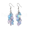 Heart Transparent Acrylic Dangle Earrings EJEW-JE06365-02-2