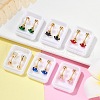 Star Glass Ear Fake Plugs EJEW-H105-23G-D-2