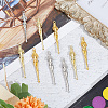 HOBBIESAY 18Pcs 3 Colors Alloy EarPicks MRMJ-HY0002-45-5