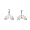 Brass Glass Pendants KK-B111-06P-1