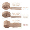Yilisi 3 Rolls 3 Styles Burlap Ribbon OCOR-YS0001-04-3