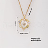 Elegant Fashion Brass Rhinestone Luxury Heart Charm Necklaces for Women IF2334-3-1