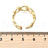 Brass Micro Pave Cubic Zirconia Cuff Rings for Women RJEW-F184-16G-5