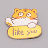 Like You Tiger Chinese Zodiac Acrylic Brooch JEWB-WH0033-15-1