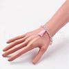 Glass Beads Stretch Charm Bracelets BJEW-JB03089-4