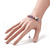 3Pcs 3 Style Moon & Star & Sun Charm Bracelets Set BJEW-JB09937-3