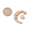 2Pcs Glass Seed Beaded Pendants PALLOY-MZ00602-3