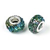 Opaque Resin European Beads RESI-T057-29B-2