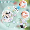 DICOSMETIC 40Pcs 10 Colors Food Grade Eco-Friendly Silicone Focal Beads SIL-DC0001-06-4