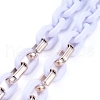 Personalized Acrylic & CCB Plastic Cable Chain Necklaces NJEW-JN02824-01-3