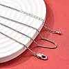 1MM Brass Box Chain Necklaces NJEW-C086-01P-2