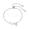 304 Stainless Steel Cable Chains Link Bracelets BJEW-JB11616-2
