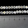 AB Color Plated Glass Beads EGLA-L018-B-AB08-4