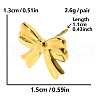 304 Stainless Steel Bowknot Stud Earrings XT2790-2-2