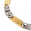 201 Stainless Steel Link Chain Bracelets BJEW-B078-141GP-2
