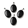 Natural Obsidian Pendants G-M415-01P-01-1