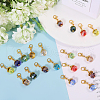 Glass Pendant Decorations HJEW-GL00007-4