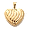 PVD Vacuum Plating 304 Stainless Steel Pendants STAS-U035-42G-1