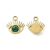 Natural Malachite Eye Charms STAS-J401-VC553-2